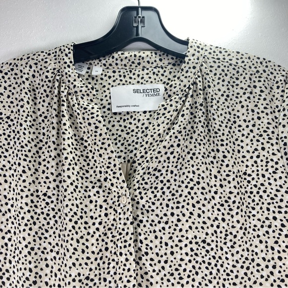 Anthropologie Select Femme Shirt Dress Midi Size 36 Long Sleeve Button UP - Picture 4 of 16